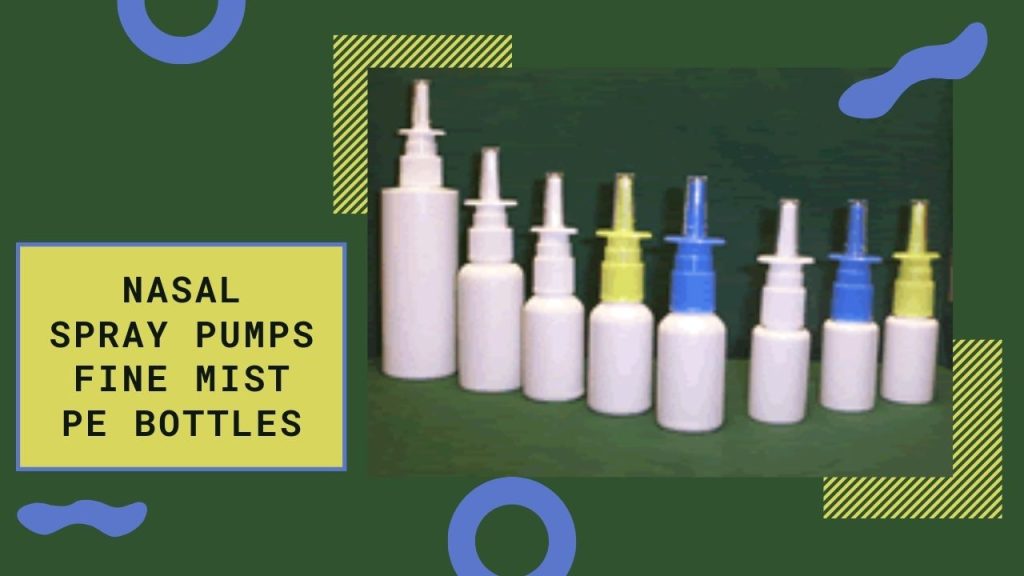 Nasal Spray Pump Fine Mist with HDPE White Bottles