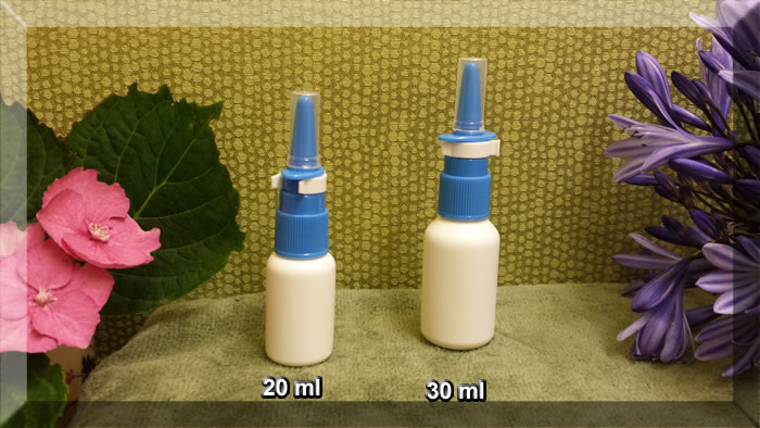 Blue or Green Nasal Spray Pump Fine Mist with 20 or 30 ml