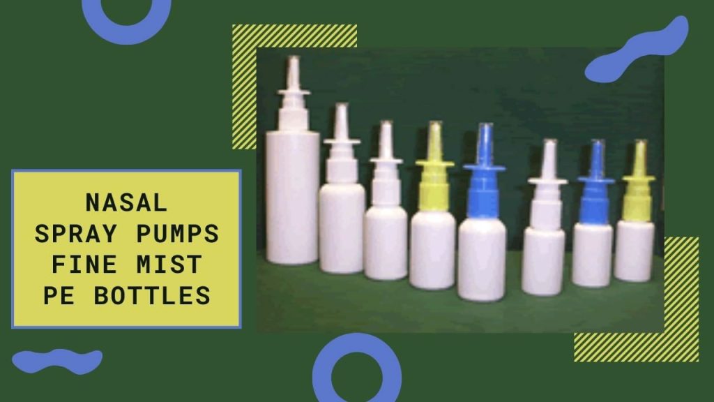 Nasal Spray Pump Fine Mist with HDPE White Bottles